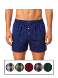COTTONIL Men's Cotton Classic Boxer Shorts - Dark Colors