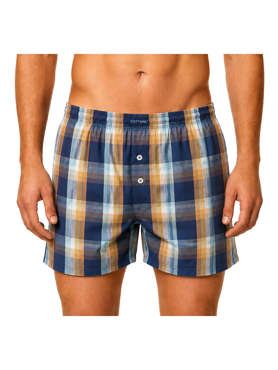 COTTONIL Men's Cotton Classic Boxer Shorts - Dark Colors