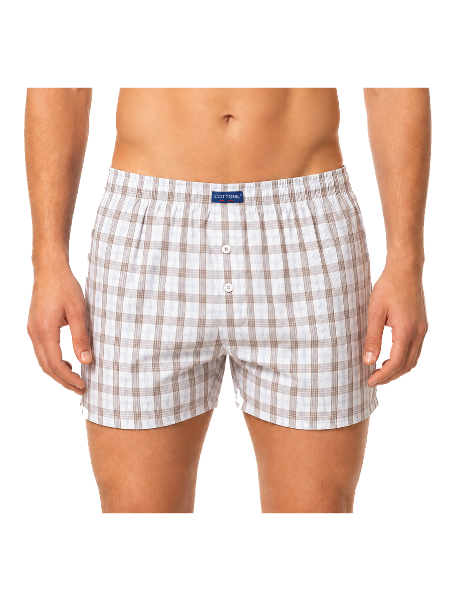 COTTONIL Men's Cotton Classic Boxer Shorts - Light Colors