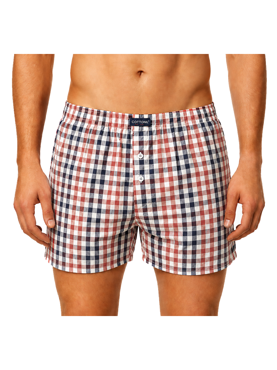 COTTONIL Men's Cotton Classic Boxer Shorts - Light Colors