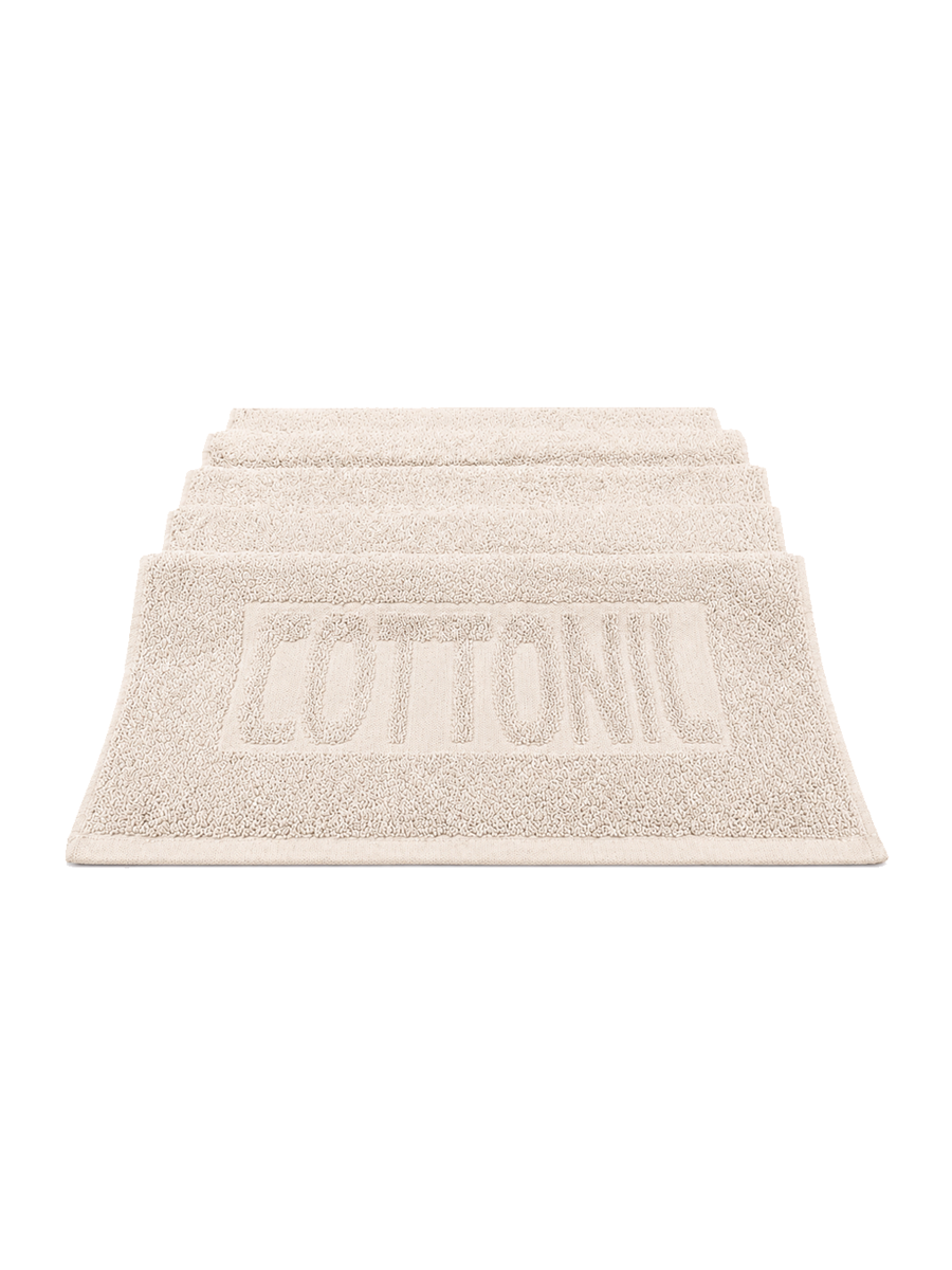 COTTONIL Cotton Towel 50 × 100 cm - Beige