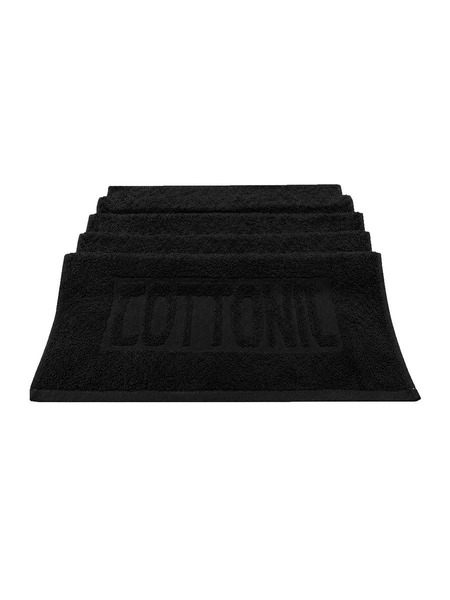 COTTONIL Cotton Towel 50 × 100 cm - Black