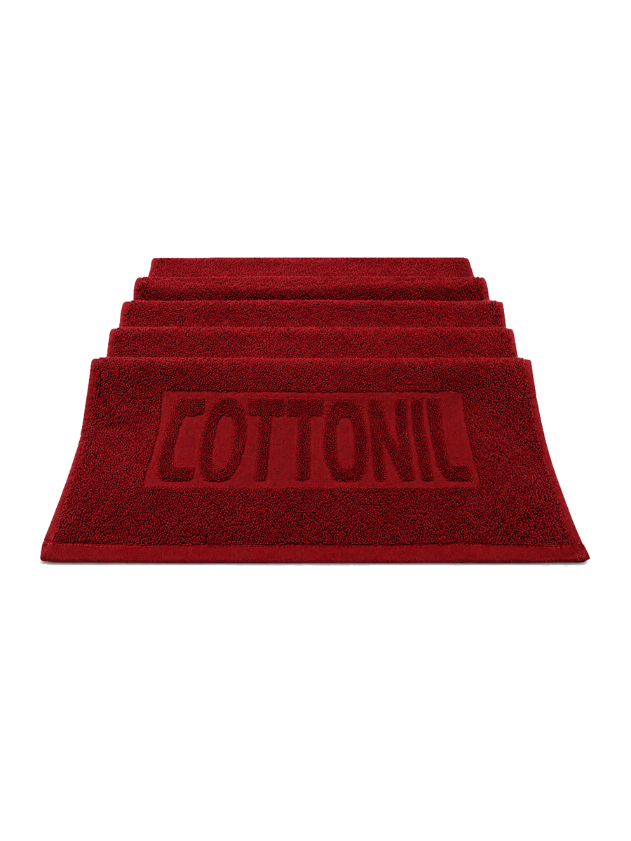 COTTONIL Cotton Towel 50 × 100 cm - Burgundy