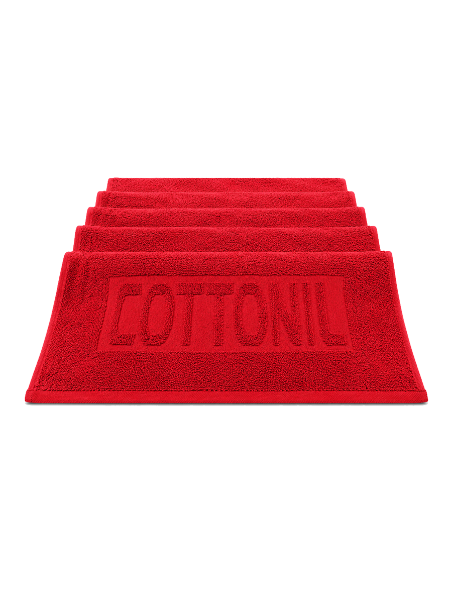 COTTONIL Cotton Towel 50 × 100 cm - Red