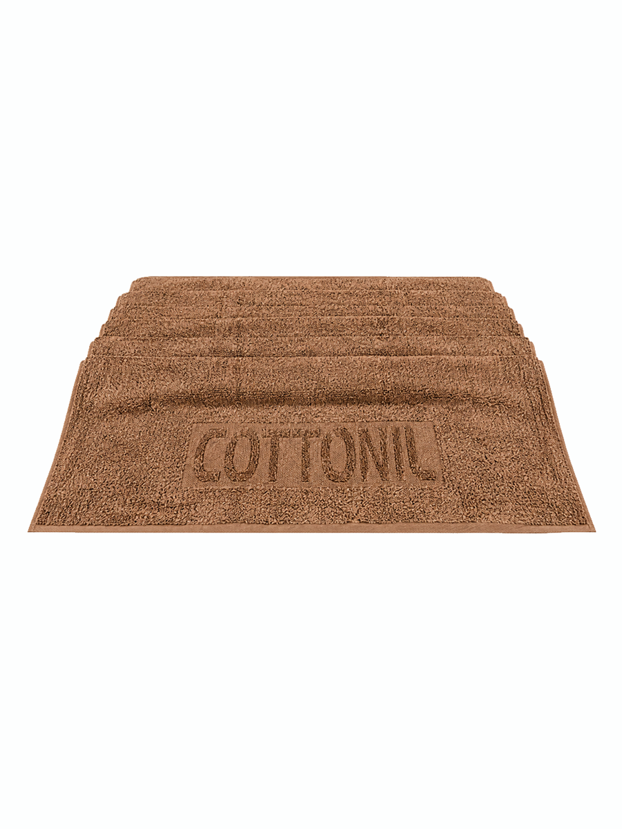 COTTONIL Cotton Towel 70 × 140 cm - Brown