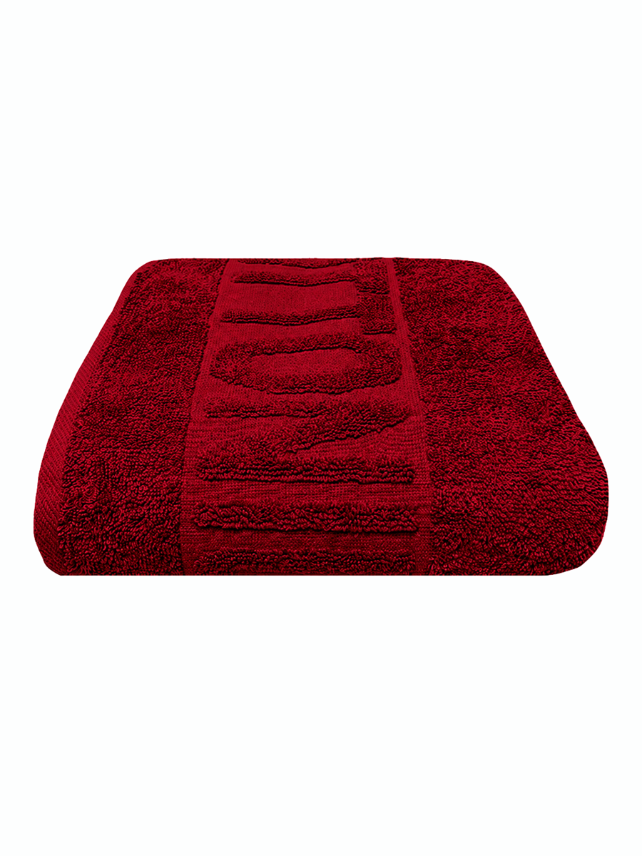 COTTONIL Cotton Towel 90 × 160 cm - Burgundy