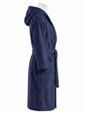 COTTONIL Cotton Bathrobe - Navy