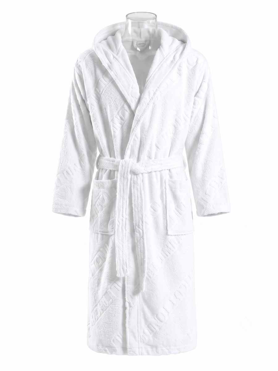 COTTONIL Cotton Bathrobe - White
