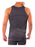 COTTONIL Men's Mercerised Cotton Sleeveless Undershirt - D.Grey