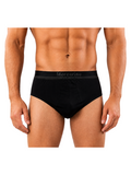 COTTONIL Men's Mercerised Cotton Briefs - Black