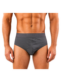 COTTONIL Men's Mercerised Cotton Briefs - D.Grey