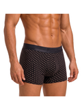 COTTONIL Men's Mercerised Cotton Printed Boxer Briefs - Black AOP
