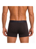 COTTONIL Men's Mercerised Cotton Printed Boxer Briefs - Black AOP