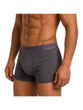 COTTONIL Men's Mercerised Cotton Printed Boxer Briefs - D.Grey AOP