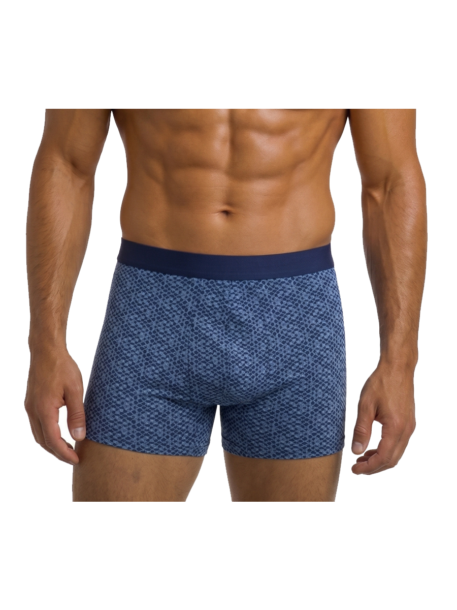 COTTONIL Men's Cotton Design Boxer Briefs - Dark Colors