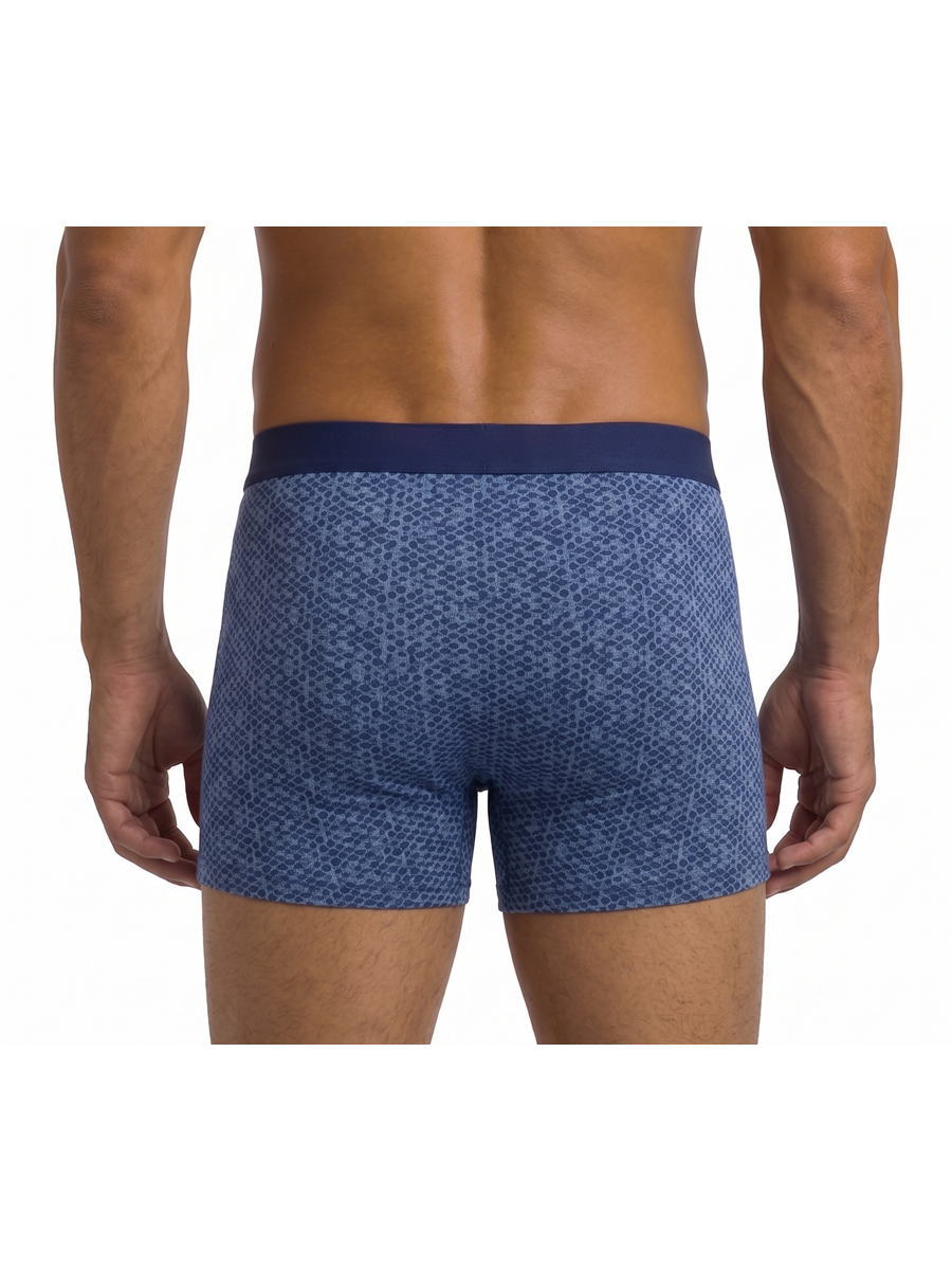 COTTONIL Men's Cotton Design Boxer Briefs - Dark Colors