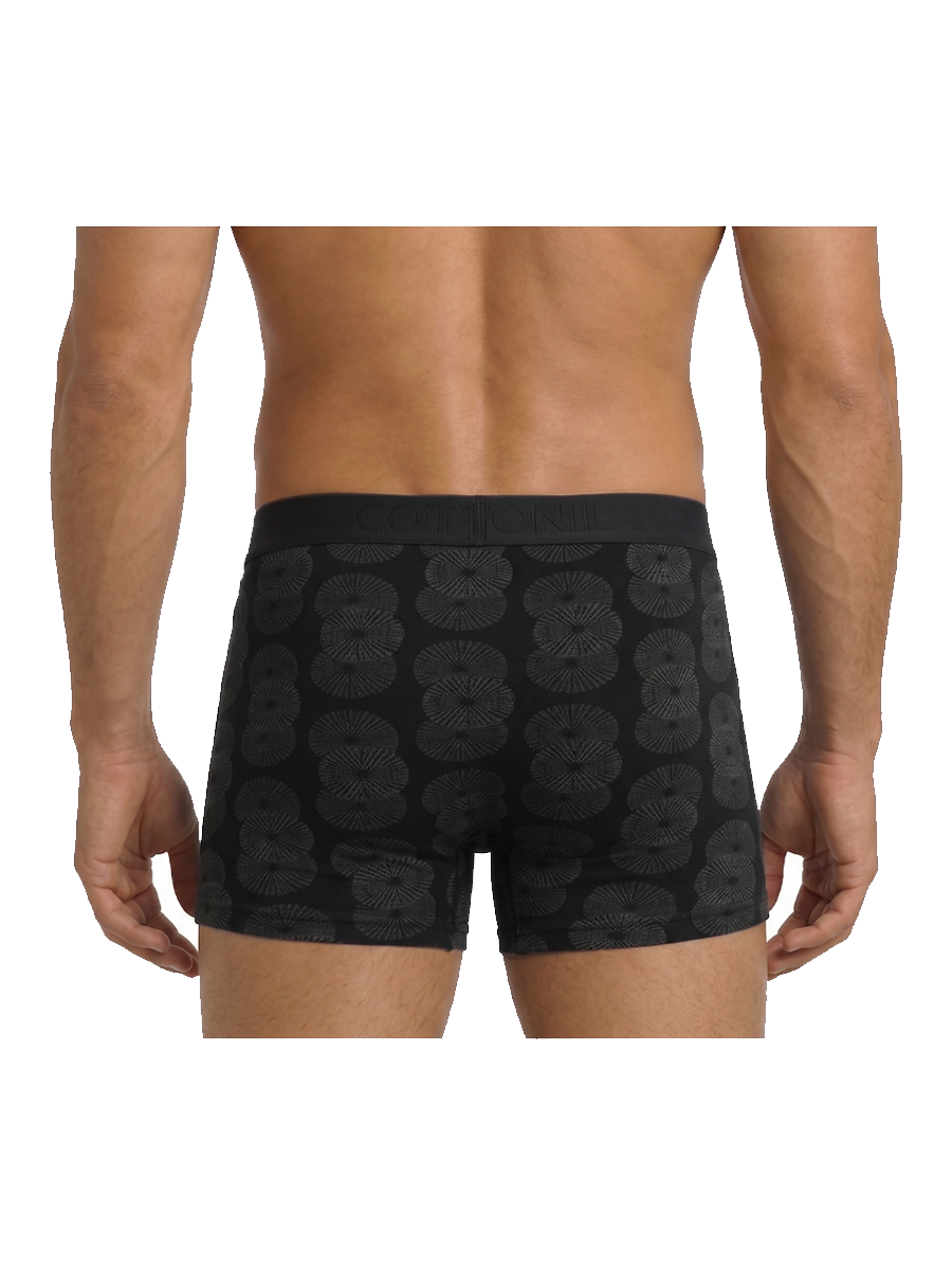 COTTONIL Men's Cotton Design Boxer Briefs - Dark Colors