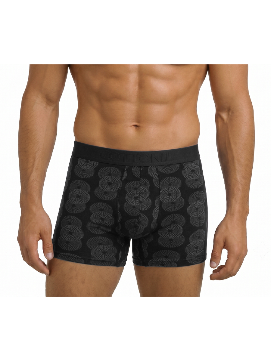 COTTONIL Men's Cotton Design Boxer Briefs - Dark Colors