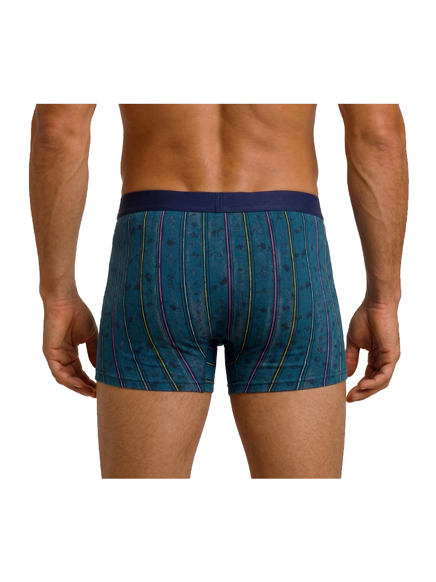 COTTONIL Men's Cotton Design Boxer Briefs - Dark Colors