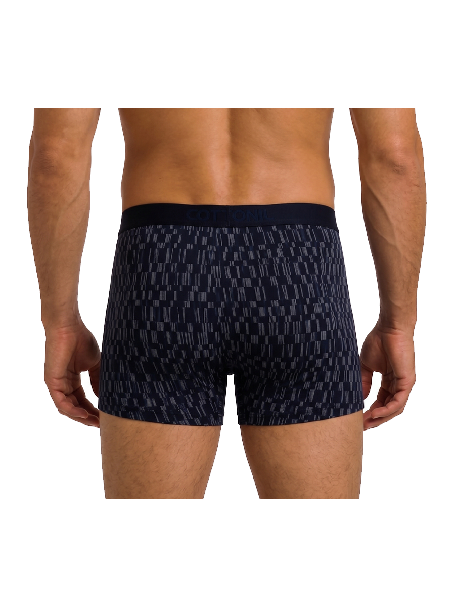 COTTONIL Men's Cotton Design Boxer Briefs - Dark Colors