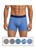 COTTONIL Men's Cotton Design Boxer Briefs - Light Colors