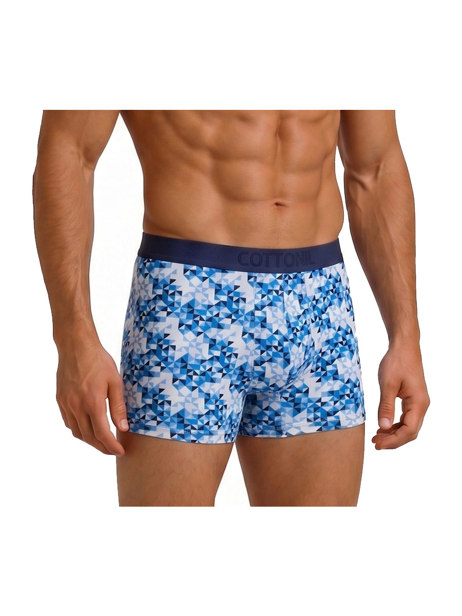 COTTONIL Men's Cotton Design Boxer Briefs - Light Colors