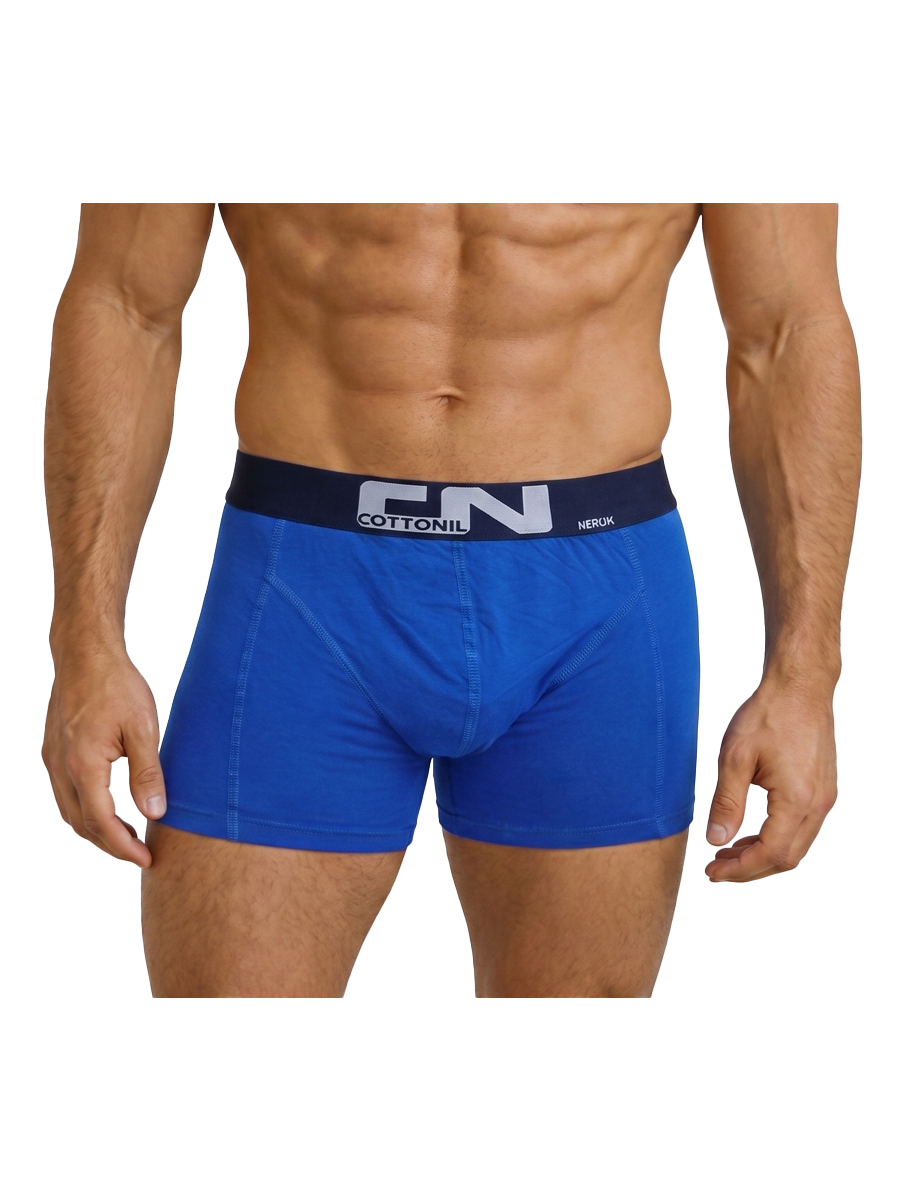COTTONIL Men's Cotton CN Boxer Briefs - Blue