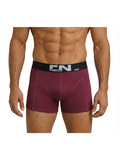 COTTONIL Men's Cotton CN Boxer Briefs - Burgundy
