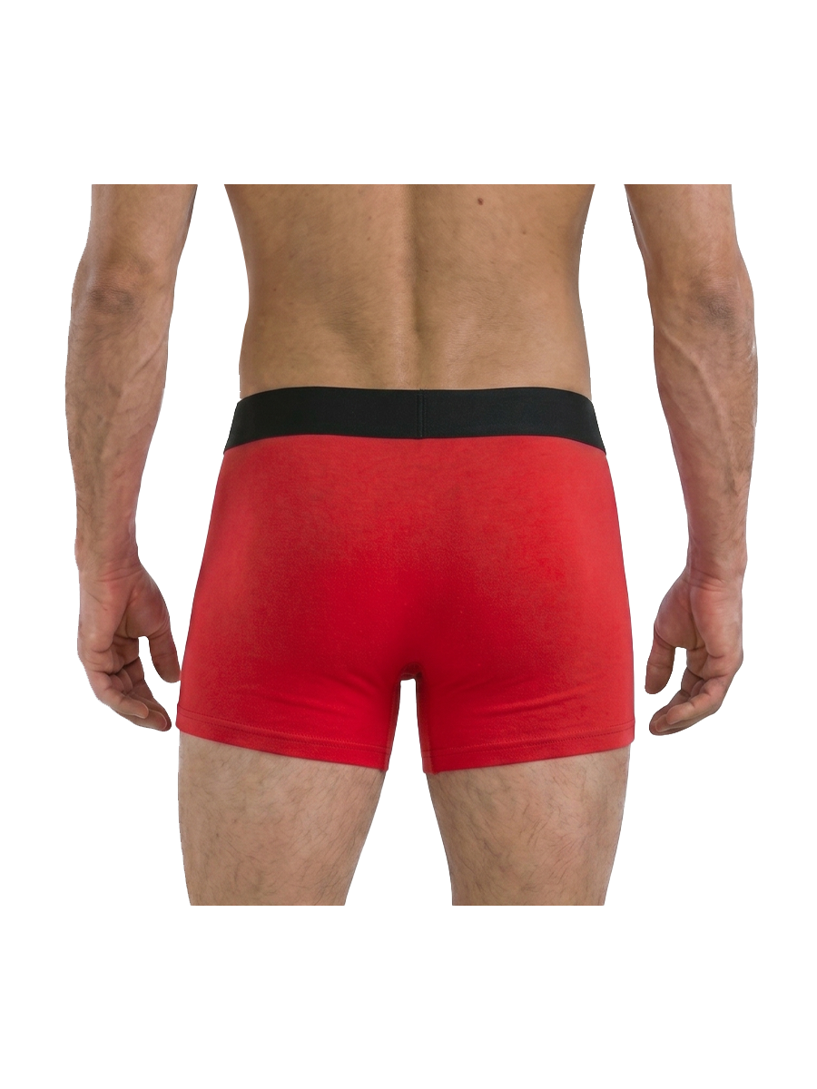 COTTONIL Men's Cotton CN Boxer Briefs - Red