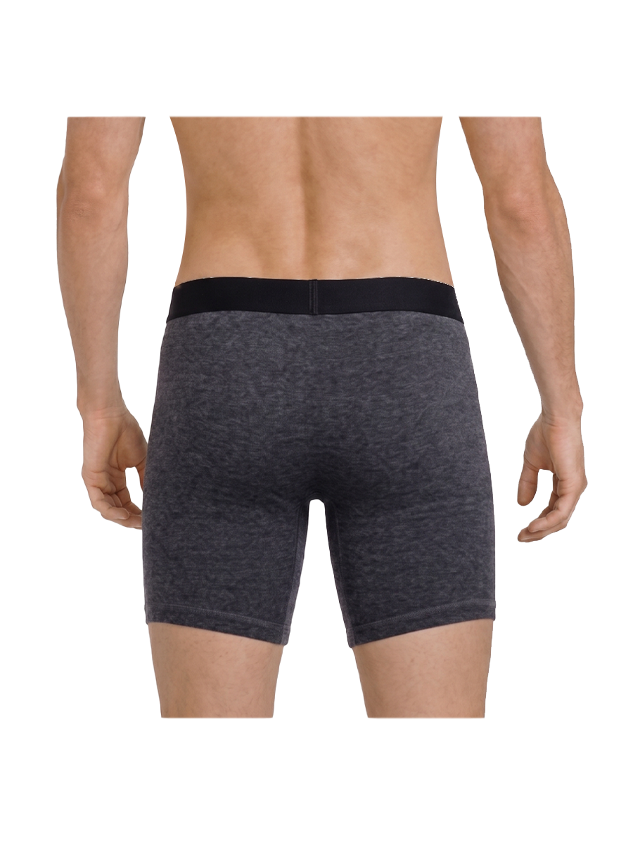 COTTONIL Men's Cotton CN Long Boxer Briefs - D.Grey