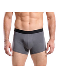 COTTONIL Men's Cotton Plain Boxer Briefs - D.Grey