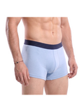 COTTONIL Men's Cotton Plain Boxer Briefs - L.Blue