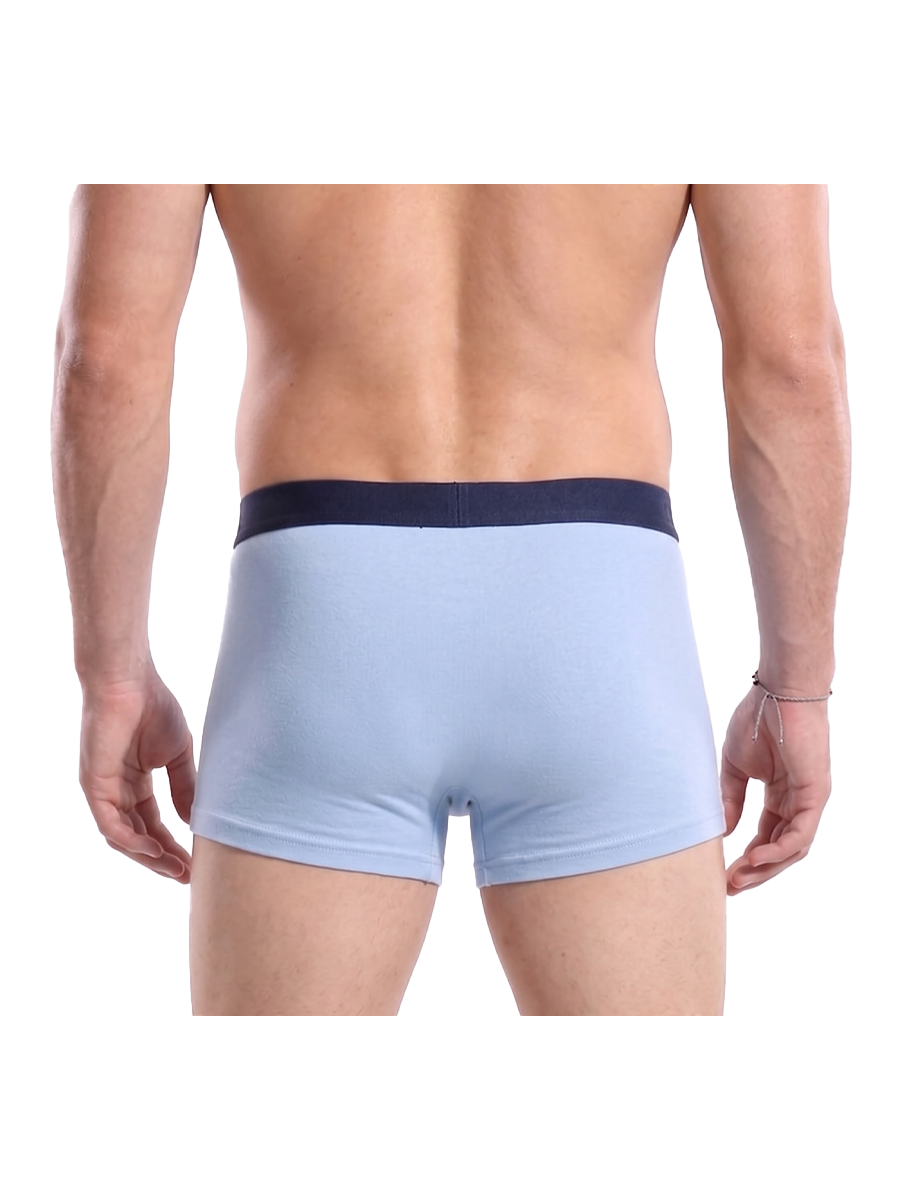 COTTONIL Men's Cotton Plain Boxer Briefs - L.Blue