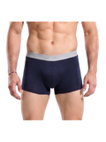 COTTONIL Men's Cotton Plain Boxer Briefs - Navy