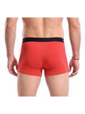 COTTONIL Men's Cotton Plain Boxer Briefs - Red