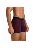 COTTONIL Men's Cotton Relax Boxer Briefs - Burgundy