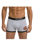 COTTONIL Men's Cotton Relax Boxer Briefs - Grey Melange