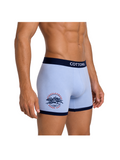 COTTONIL Men's Cotton Relax Boxer Briefs - L.Blue