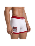 COTTONIL Men's Cotton Relax Boxer Briefs - White