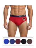 COTTONIL Men's Cotton Relax Briefs - Dark Colors