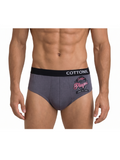 COTTONIL Men's Cotton Relax Briefs - Dark Colors