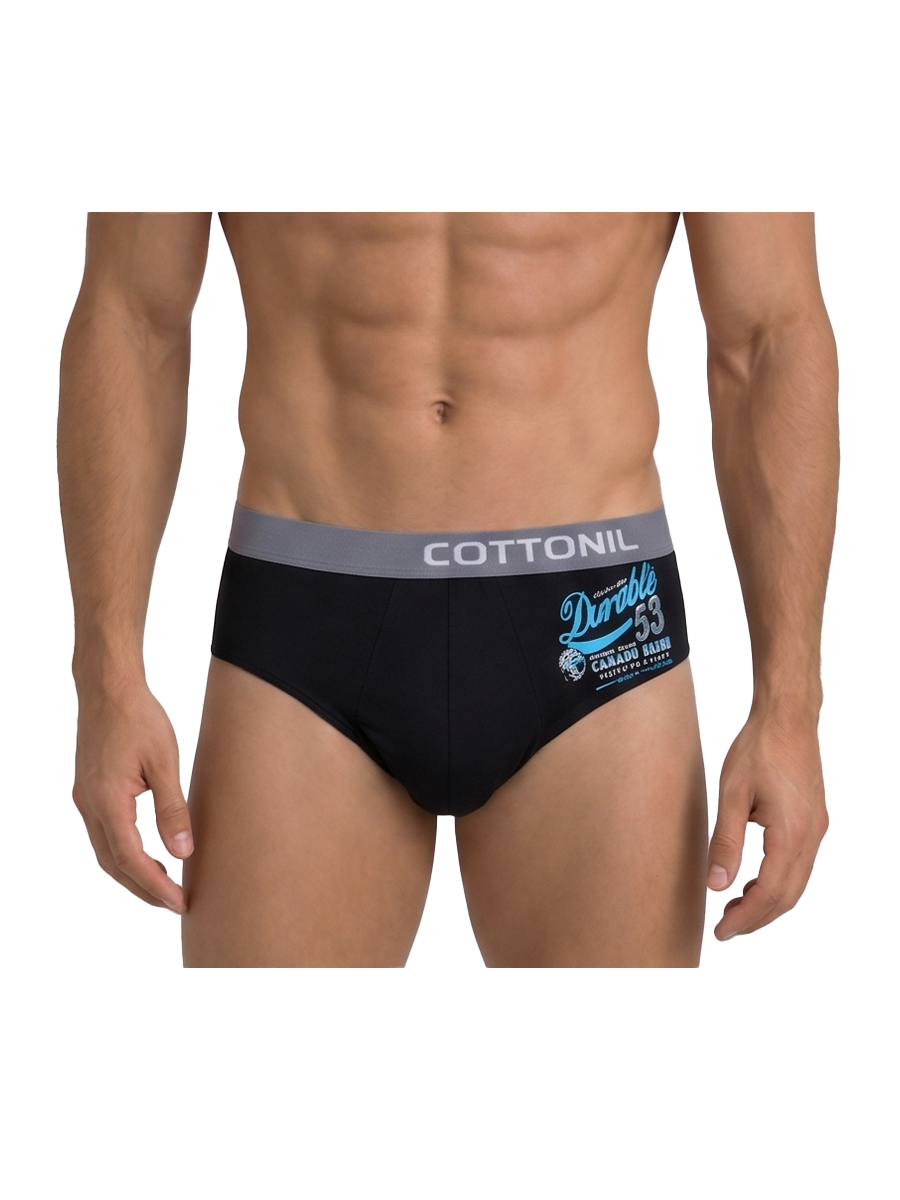 COTTONIL Men's Cotton Relax Briefs - Dark Colors