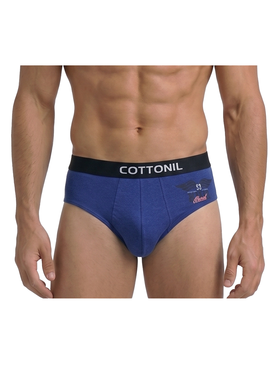 COTTONIL Men's Cotton Relax Briefs - Dark Colors