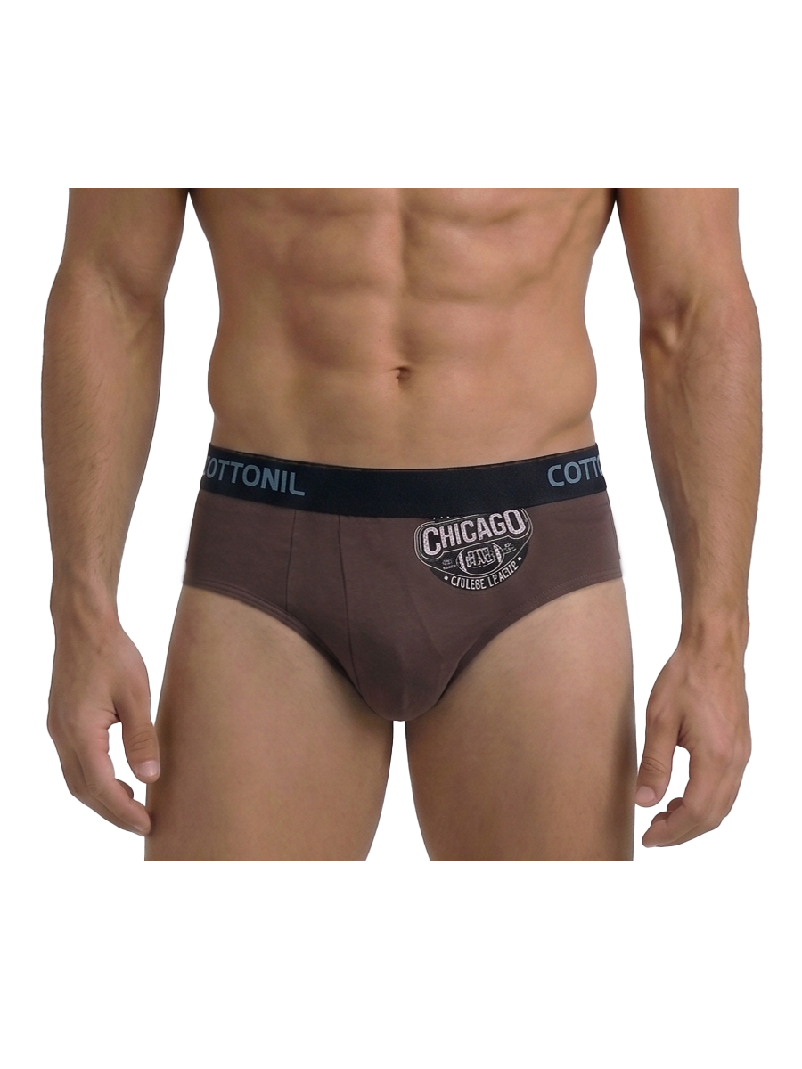 COTTONIL Men's Cotton Relax Briefs - Dark Colors