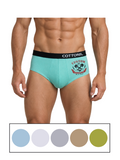 COTTONIL Men's Cotton Relax Briefs - Light Colors