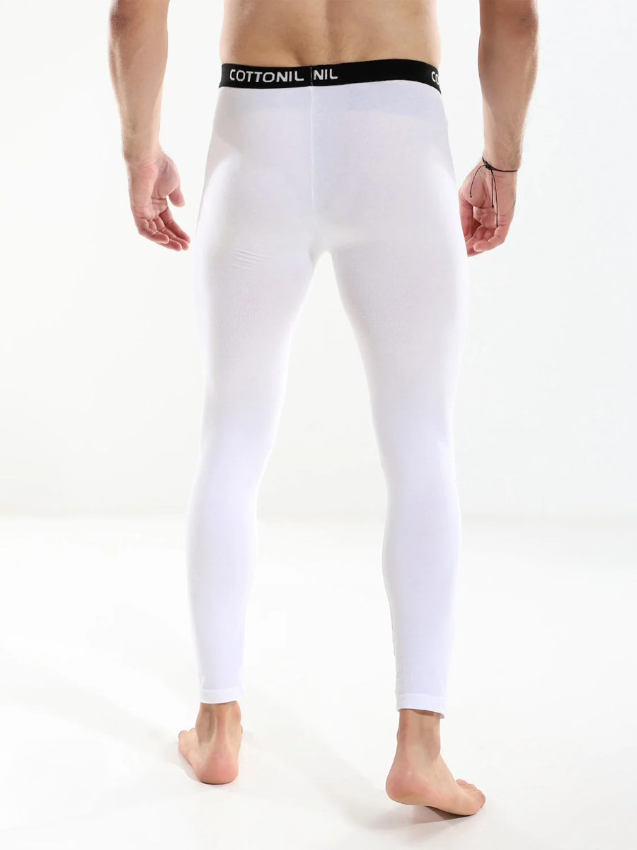 COTTONIL Men's Cotton Relax Thermal Bottom - White