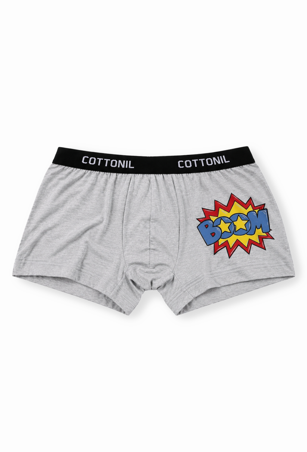 COTTONIL Babies Cotton Turbo Boxer Briefs - Grey Melange