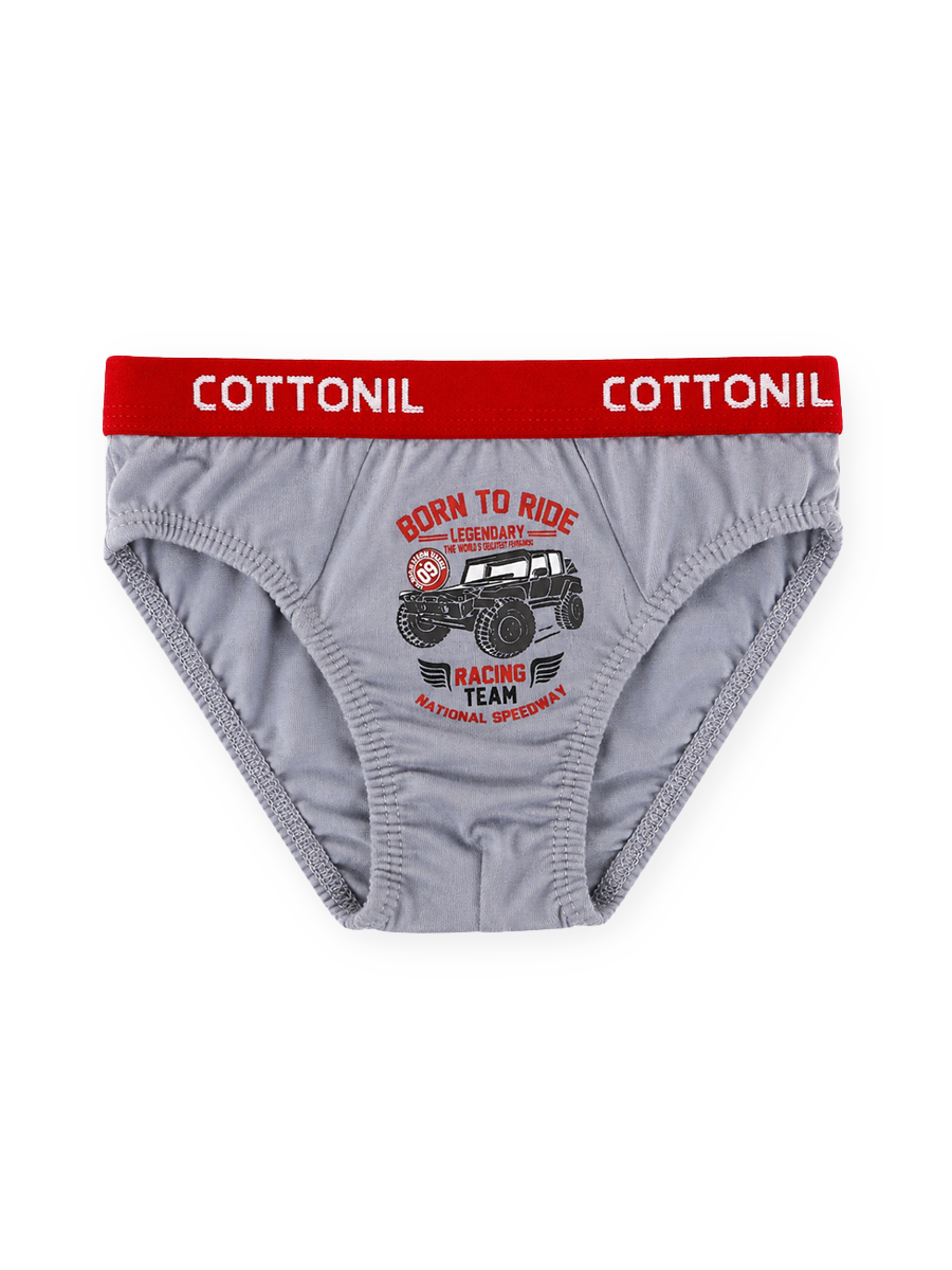 COTTONIL Babies Cotton Turbo Briefs - Grey Melange