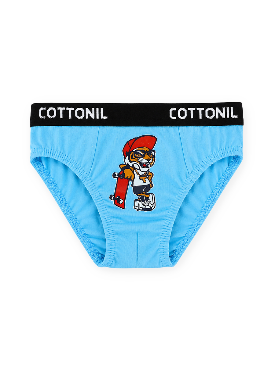 COTTONIL Babies Cotton Turbo Briefs - L.Blue