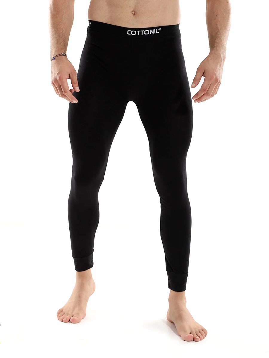 COTTONIL Men's Cotton Relax Thermal Bottom - Black